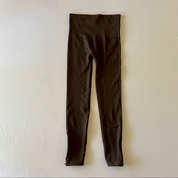 Spanx seamless brown zipper leggings size XL - Picture 4 of 5